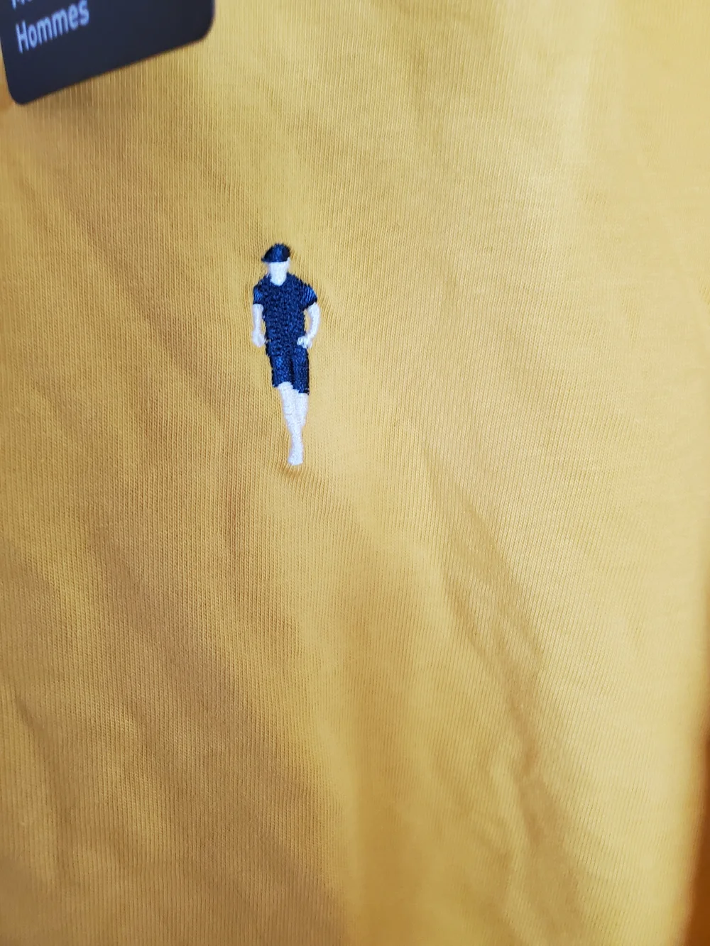 Yellow Men's XL Crewneck Short Sleeve Shirt - Picture 5 of 7